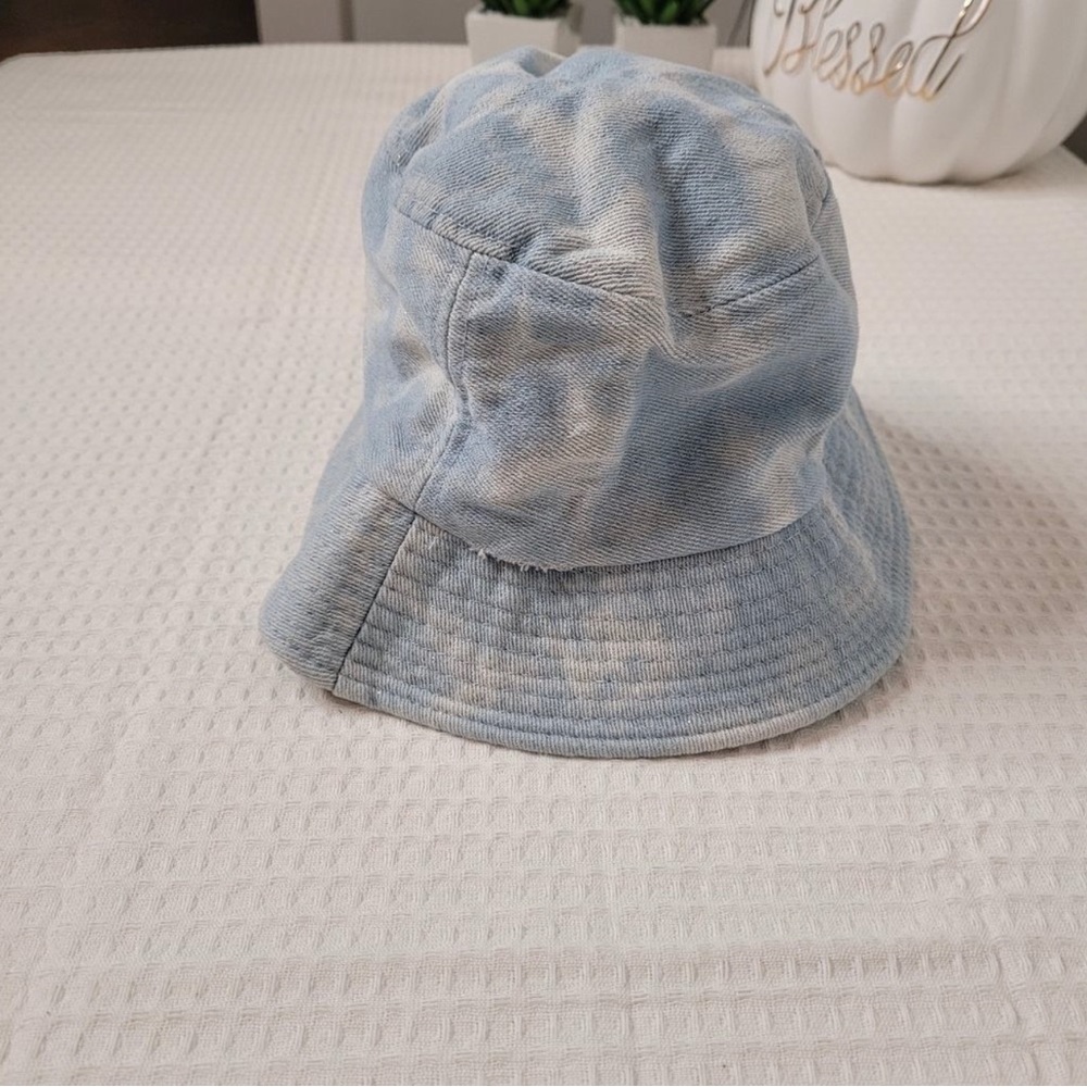 Jeans blue and white girls bucket hat